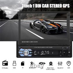 ESSGOO 7 Single 1 DIN Bluetooth Car Radio Stereo MP5 Player GPS FM USB + Camera