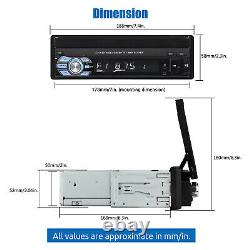 ESSGOO 7 Single 1 DIN Bluetooth Car Radio Stereo MP5 Player GPS FM USB + Camera