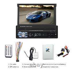 ESSGOO 7 Single 1 DIN Bluetooth Car Radio Stereo MP5 Player GPS FM USB + Camera