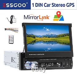 ESSGOO 7 inch Car Stereo Radio Flip out MP5 Player Bluetooth FM GPS NAV SD 1 DIN