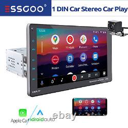 ESSGOO 9 1DIN Car Stereo iOS/Android CarPlay BT FM Radio MP5 MP3 Player Camera