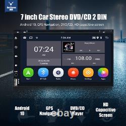 ESSGOO Android 10 Car Stereo DAB+ DVD CD Player Bluetooth Sat Nav USB Double DIN