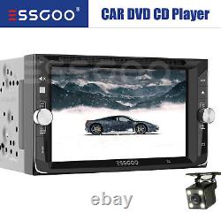 ESSGOO Car Stereo 6.2 2 DIN CD DVD Player FM AM RDS Radio GPS Bluetooth Camera