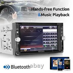 ESSGOO Double 2 DIN Car Radio Stereo DVD CD Player Bluetooth GPS +Reverse Camera