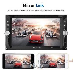 ESSGOO Double 2 DIN Car Radio Stereo DVD CD Player Bluetooth GPS +Reverse Camera