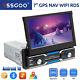 Essgoo Single 1din Android 10 Car Radio Stereo 7 Flip Out Gps Nav Bt Mp5 Player