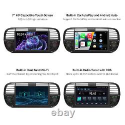 For Fiat 500 2007-2015 7 Android 12.0 8-Core 4+64GB Car GPS Stereo Radio Player