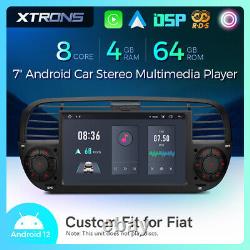 For Fiat 500 2007-2015 7 Android 12.0 8-Core 4+64GB Car GPS Stereo Radio Player