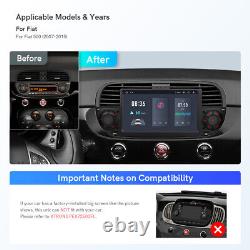 For Fiat 500 2007-2015 7 Android 12.0 8-Core 4+64GB Car GPS Stereo Radio Player