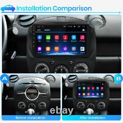 For Mazda 2 2007-2013 Android 2Din Car Stereo Radio Player GPS Navi BT WiFi DAB+