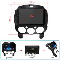 For Mazda 2 2007-2013 Android 2Din Car Stereo Radio Player GPS Navi BT WiFi DAB+