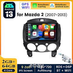 For Mazda 2 Demio 2007-2013 Android 13 Carplay Car Stereo Radio Wireless Player