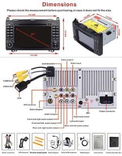 For Mercedes-Benz A/B Class Viano Vito Sprinter Car Stereo Radio DVD Player DAB+