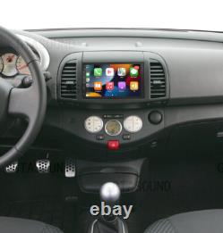 For Nissan Micra 2002-2009 Wifi Car Stereo Radio Player 7 Android 13 Carplay UK
