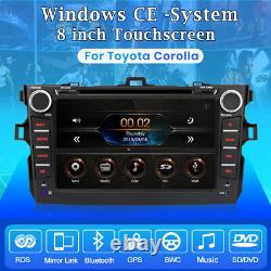 For Toyota Corolla 2007-2011 8 2Din GPS Navi RDS Car Radio Stereo DVD Player