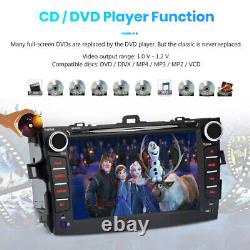 For Toyota Corolla 2007-2011 8 2Din GPS Navi RDS Car Radio Stereo DVD Player