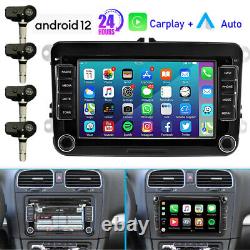 For VW GOLF MK5 MK6 7''Apple Carplay Car Stereo Radio Android 12 Player + TPMS