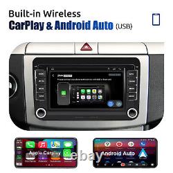 For VW GOLF MK5 MK6 7 Apple Carplay Car Stereo Radio Android 13 GPS Player 16GB