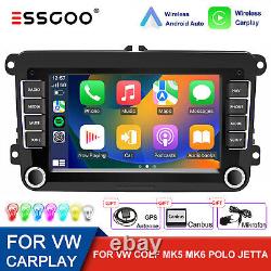 For VW GOLF MK5 MK6 7 Apple Carplay Car Stereo Radio Android 13 Player 64GB GPS