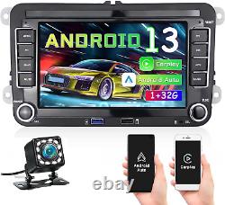 For VW GOLF MK5 MK6 7 Apple Carplay Car Stereo Radio Android 13 Player WIFI GPS
