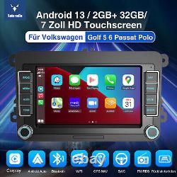 For VW GOLF MK5 MK6 7 Apple Carplay Car Stereo Radio Android 13 Player WIFI GPS