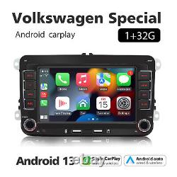 For VW GOLF MK5 MK6 7 Apple Carplay Car Stereo Radio Android 13 Player WIFI GPS