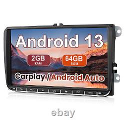 For VW GOLF MK5 MK6 9 Apple Carplay Android 13 Car Stereo Radio Player GPS NAVI