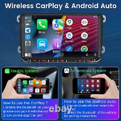 For VW GOLF MK5 MK6 9 Apple Carplay Android 13 Car Stereo Radio Player GPS NAVI