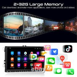 For VW GOLF MK5 MK6 9 Apple Carplay Car Stereo Radio Android 12 Player GPS 32GB
