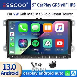 For VW GOLF MK5 MK6 9 Apple Carplay Car Stereo Radio Android 13 GPS Wifi Player