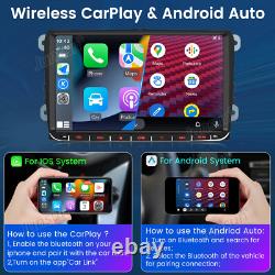 For VW GOLF MK5 MK6 9 Apple Carplay Car Stereo Radio Android 13 Player WIFI GPS