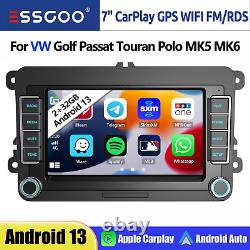 For VW GOLF Polo MK6 7 Apple Carplay Car Stereo Radio Android 13 Player GPS 32G