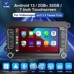 For VW GOLF Polo MK6 7 Apple Carplay Car Stereo Radio Android 13 Player GPS 32G