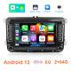 For Vw Golf Polo Mk6 7 Apple Carplay Car Stereo Radio Android 13 Player Gps 64g