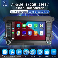 For VW GOLF Polo MK6 7 Apple Carplay Car Stereo Radio Android 13 Player GPS 64G