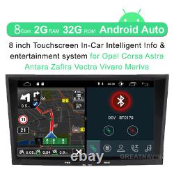 For Vauxhall Opel Vivaro/Astra/Corsa DAB Car Stereo Radio Player GPS Nav Android