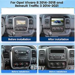 For Vauxhall Vivaro 2014-2020 Car Stereo Radio Player Android Navi GPS FM 4+64GB