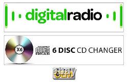 Ford Focus DAB radio with 6 Disc CD MP3 player, Ford Sony car stereo + Code