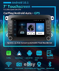 GPS+ Apple Carplay 7Android 10 For VW GOLF MK5 MK6 Car Stereo Radio MP5 Player