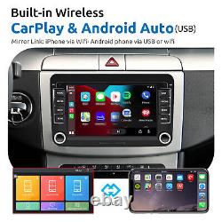 GPS+ Apple Carplay 7Android 10 For VW GOLF MK5 MK6 Car Stereo Radio MP5 Player