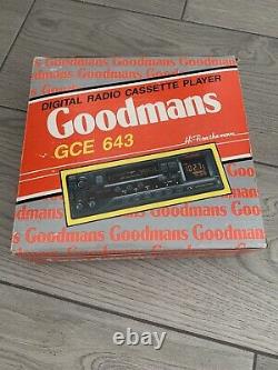Goodmans Digital Radio Cassette Player GCE 643 Removable Fascia FM Stereo NEW