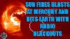 Huge Blast From Sun To Hit Mercury Earth Hit With Radio Blackouts