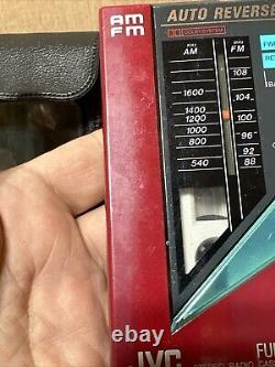 JVC CX-F7 Full Logic Stereo Radio Cassette Player Withcase For Repair