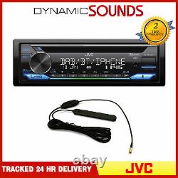 JVC Car Stereo Media Player DAB+ Radio CD Amazon Alexa Spotify USB + Aerial