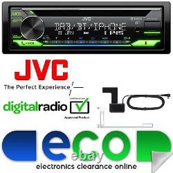 JVC KD-DB912BT DAB Bluetooth CD MP3 USB Aux Car Stereo Radio Player & DAB Aerial