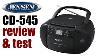 Jensen Cd 545 Am Fm Cd Cassette Portable Stereo Review U0026 Test