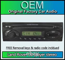 Land Rover Defender CD player, Visteon 6500 stereo + radio code, removal keys