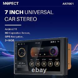 MOPECT 7 2 DIN Android 11 DAB+ Car Stereo Bluetooth Radio Head Unit MP5 Player