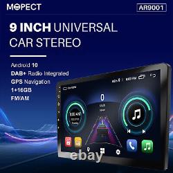 MOPECT DAB+ 9 2 DIN Android 10.1 Car Stereo Audio Radio MP3 MP5 Player Camera