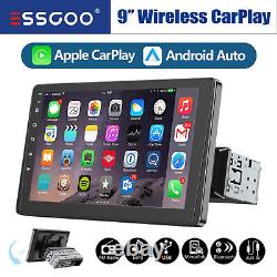 MP5 Player Single 1DIN Car Stereo Radio Rotatable Apple CarPlay Head Unit BT USB